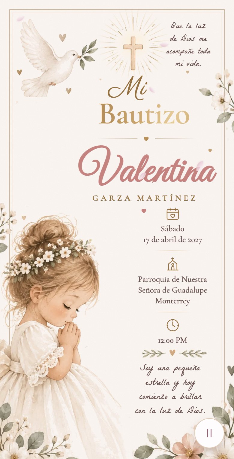Invitación estilo Acuarela — portada