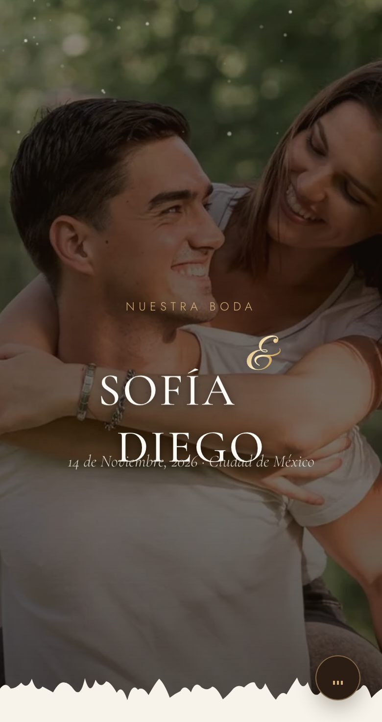 Invitación estilo Elegante — portada