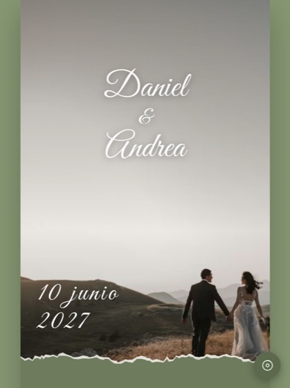 Invitación estilo Perlas — portada